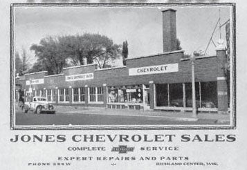 Jones Chevrolet Sales from 1938 - 2000